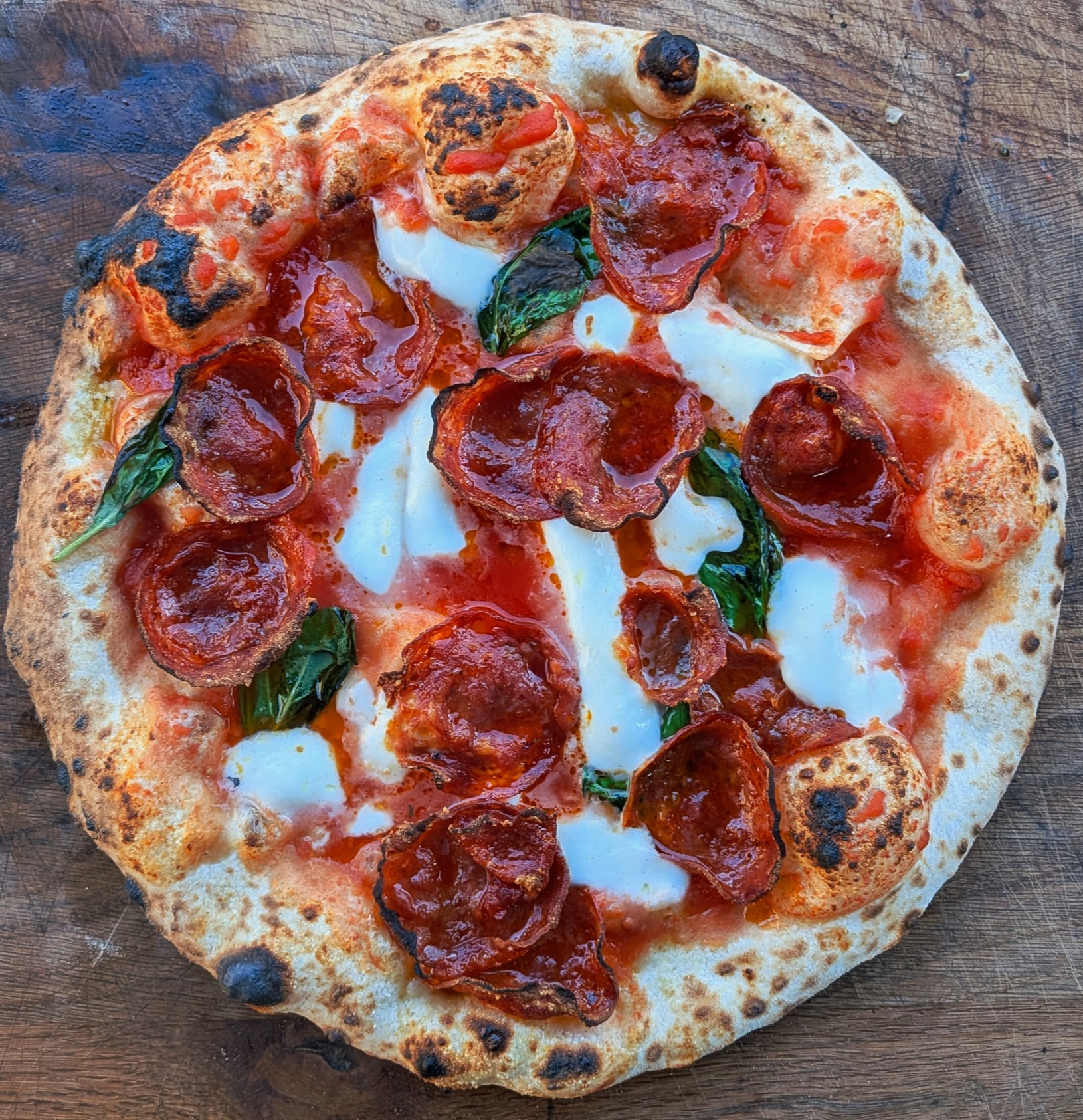 Wood fired pizza